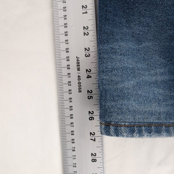 Tommy Jeans Men's Blue Denim Jeans Straight Loose Fit Big Logo, 36W/34L - Picture 9 of 10